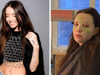 Надя Дорофеева насмешила фанатов утренним фото в маске и с poker face