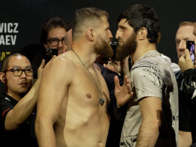 Видео финальных дуэлей взглядов участников турнира UFC 282