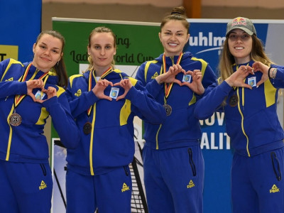 Ольга Харлан у складі національної збірної виборола бронзу на Кубку світу з фехтування