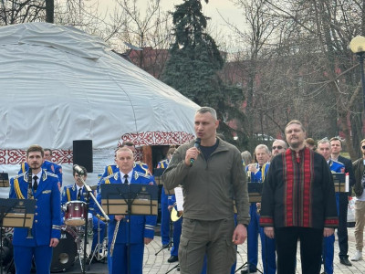 В Украине отпраздновали Наурыз возле юрт несокрушимости