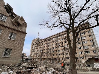 Россияне ударили ракетами по центру Краматорска (фото)