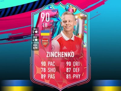 Зинченко получил топовую карточку у FIFA 23