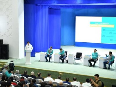 Предвыборный штаб «AMANAT» встретился с жителями Аркалыка