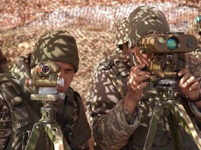 Боевые учения в горной местности проходят в Жамбылской области