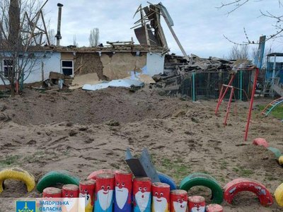 Росіяни обстріляли зі “Смерчу” дитячий садок та приватні будинки біля Запоріжжя
