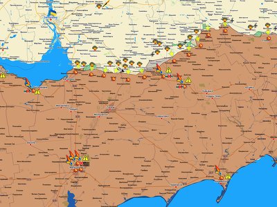 Запорізький напрямок (мапа обстрілів, оновлення)