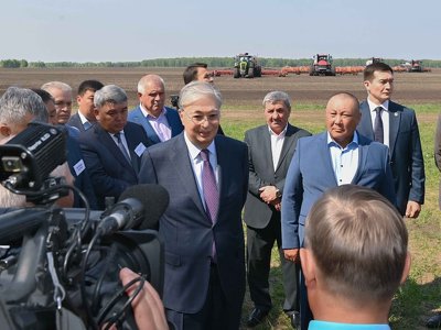 Президент посетил СКО