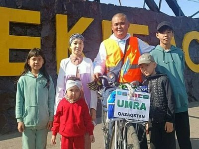На велосипеде отправился в Мекку житель Экибастуза