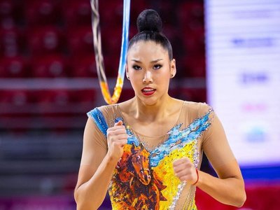 Казахстанка Эльжана Таниева завоевала четыре медали чемпионата Азии по художественной гимнастике в отдельных видах