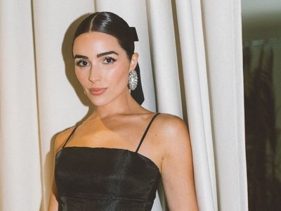  В мини-платье от украинского бренда: Мисс Вселенная-2012 Оливия Калпо в кокетливом луке посетила открытие свадебного салона 