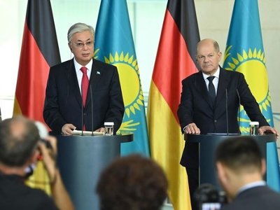 Президент Казахстана и Федеральный канцлер Германии выступили с совместным заявлением