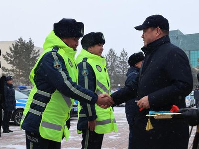 Новые служебные автомобили получили костанайские полицейские.