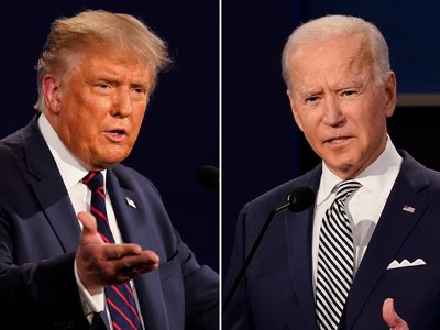 Трамп высмеял заявление Байдена об участии в президентских выборах в США