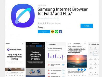 Выпущен браузер Samsung Internet для не вышедших Galaxy Z Fold7 и Z Flip7