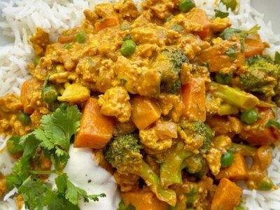 Куриный фарш с кима-карри