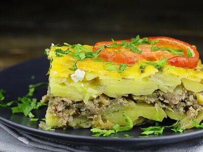 Домашняя картофельная запеканка с мясом — рецепт на каждый день