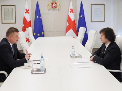 Ираклий Кобахидзе встретился с послом Беларуси Николаем Рогащуком