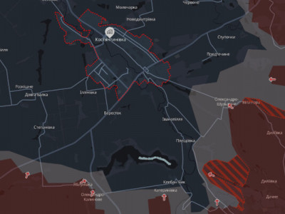 Российские войска продвинулись в сторону Константиновки. Как выглядит карта