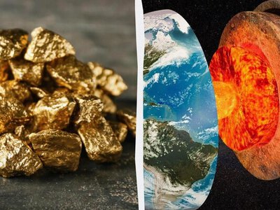 Ученые обнаружили «дверь» к 99,99% золотых запасов Земли стоимостью 2,77 квинтиллиона евро