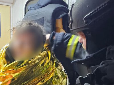 В Дружковке спасатели спасли женщину во время пожара в многоэтажном доме