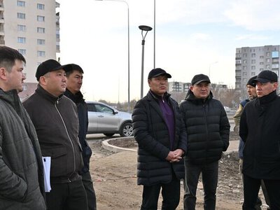 Аким города Ернат Бәзіл проинспектировал строительные объекты