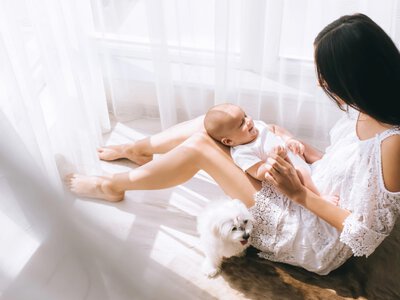 Безопасное соседство: как подружить домашних животных с младенцем
