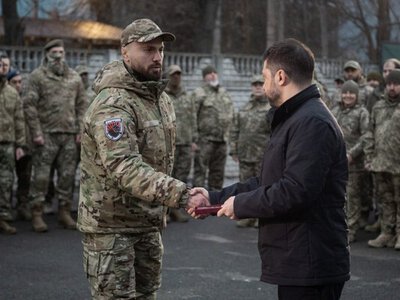 Командиру стрелкового батальона полиции Донецкой области вручили орден Богдана Хмельницкого III степени