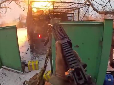 В Константиновке бойцы бригады «Лють» сбили вражеский дрон во время ротации