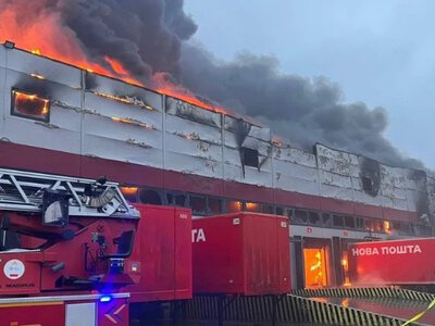 В Луцке российские дроны уничтожили терминал Нової пошти