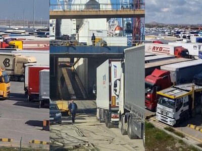 Тысячи грузовых фур застряли в азербайджанском порту «Алят» на пути в Центральную Азию