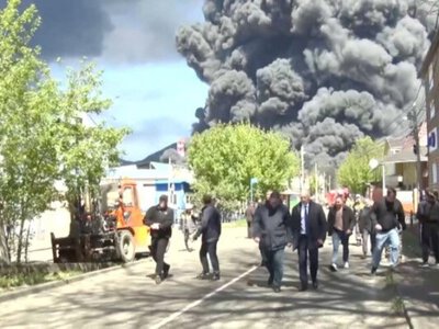 Пожар, черный дым и разлив нефти: Туапсе после атак украинских дронов