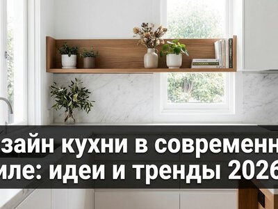 Современный дизайн кухни: 30 идей для ремонта в 2026 го