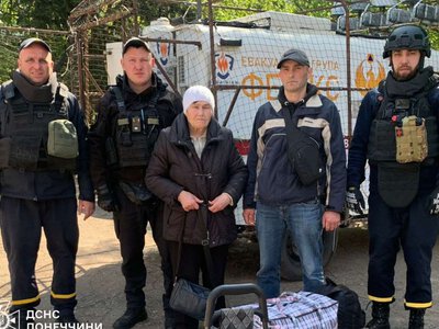 С Донецкой области в апреле эвакуировали 83 человека, среди них дети и маломобильные — ГСЧС