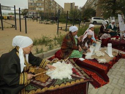  Первый в стране центр ковроткачества открыли в Мангистау 