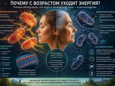 Энергия старости: учёные обнаружили, что организм начинает терять не только силу, но и способность её распределять