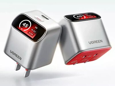 Умный зарядник: Ugreen представил компактный GaN-адаптер с дисплеем и Apple-опознаванием
