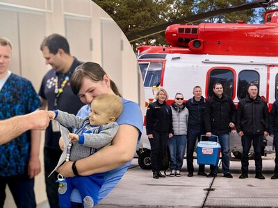 ГСЧС впервые за время полномасштабной войны подняла авиацию ради спасения 8-месячного ребенка