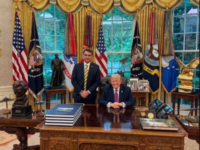 Трамп встретился в Белом доме с кандидатом в президенты Бразилии Флавио Болсонару