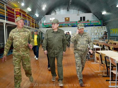 Аким ВКО ознакомился с ходом учений теробороны в приграничном Зайсанском районе
