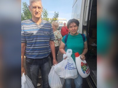 Эвакуированные жители Сиверской громады получили гуманитарную помощь от громад Закарпатья