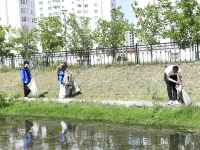 «Таза Қазақстан»: в столице очистили прибрежную зону ручья Акбулак