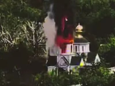  В Донецкой области оккупанты сожгли храм, который уже разрушали в 1930-х годах – видео 