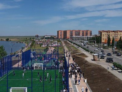 В Кокшетау обновили набережную озера Копа