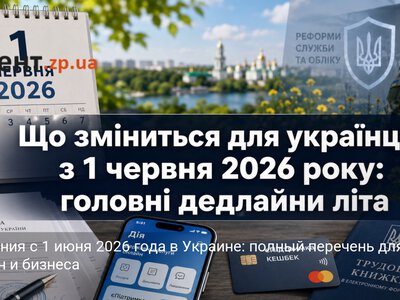 Изменения с 1 июня 2026 года в Украине: полный перечень для граждан и бизнеса