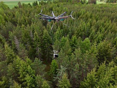 Революция в лесоводстве: дроны AirForestry полностью заменят тяжелую лесозаготовительную технику