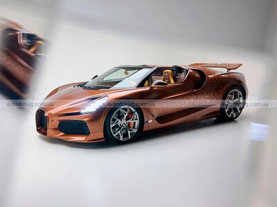 Мідний Bugatti Mistral здивував срібною трояндою