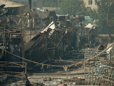 Петиция о восстановлении Лукьяновского рынка после обстрела пошла на рассмотрение КГГА