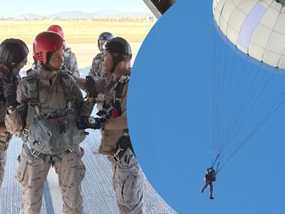 Первая в королевской семье: будущая королева Испании прошла военную парашютную подготовку