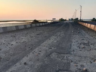 Российские власти оккупированной части Херсонской области заявили об атаке на Чонгарский мост