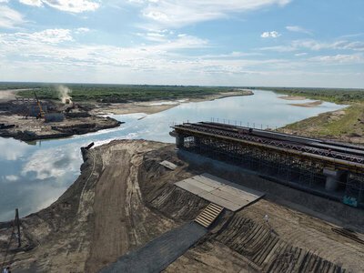Строительство моста «Карлан» ведется поэтапно